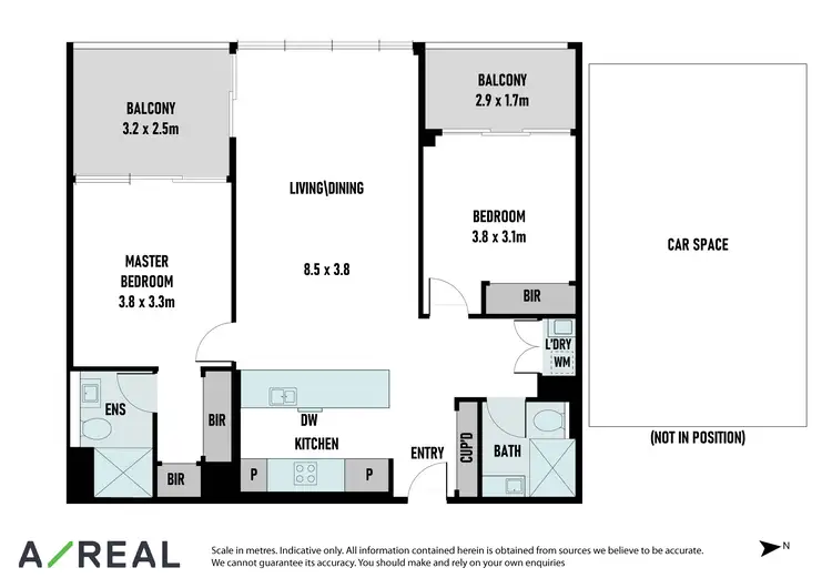 Floorplan of Homely apartment listing, 303/103 South Wharf Drive, Docklands VIC 3008