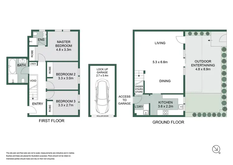 Floorplan of Homely townhouse listing, 1/2A Hume Street, Wollstonecraft NSW 2065