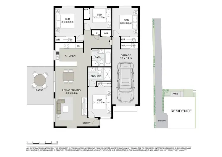 Floorplan of Homely semi-detached listing, 5b Carinya Road, Girraween NSW 2145