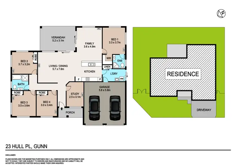 Floorplan of Homely house listing, 23 Hull Place, Gunn NT 832