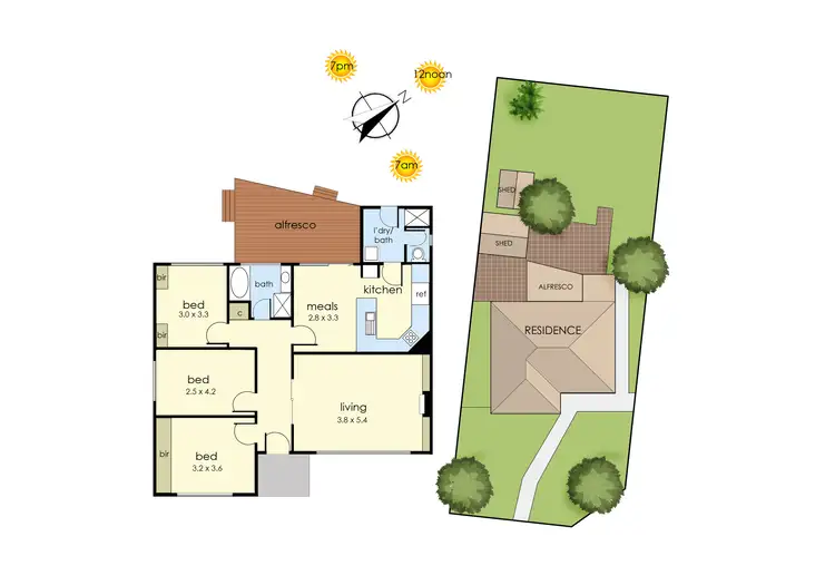 Floorplan of Homely house listing, 5 Valley Road, Frankston VIC 3199