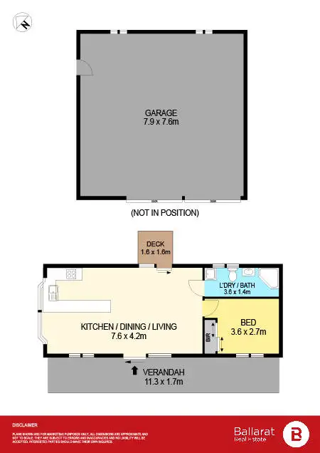 Floorplan of Homely house listing, 220 Linton-Mortchup Road, Linton VIC 3360