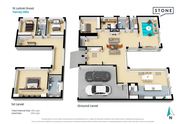 Floorplan of Homely house listing, 16 Laitoki Road, Terrey Hills NSW 2084