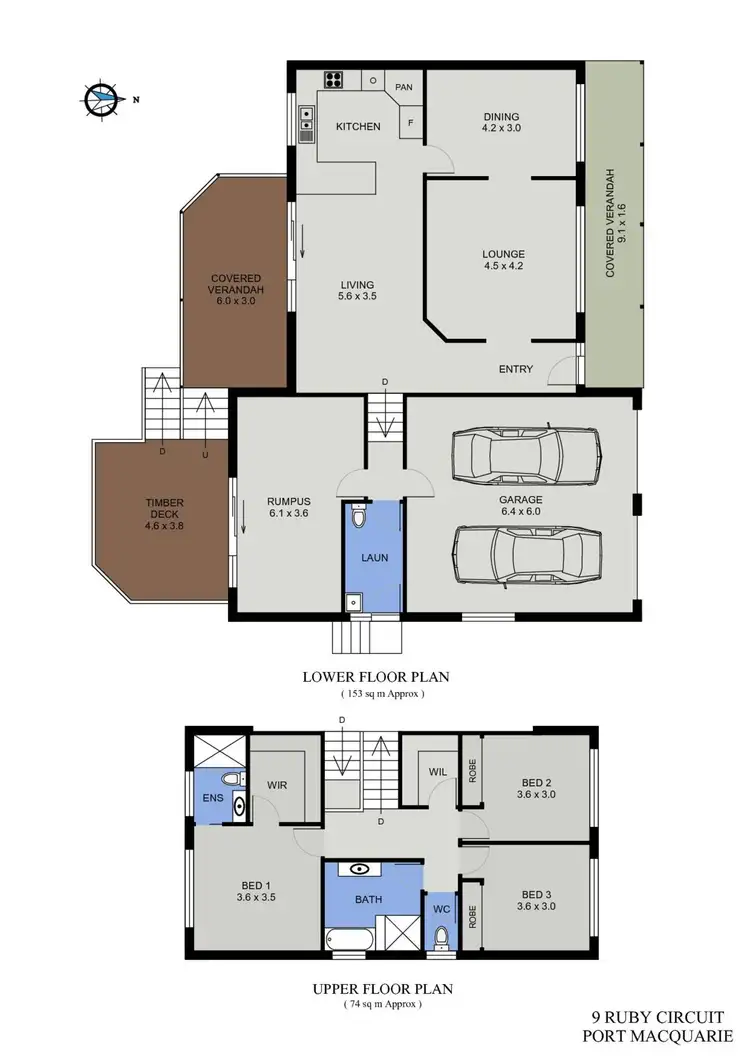 Floorplan of Homely house listing, 9 Ruby Circuit, Port Macquarie NSW 2444
