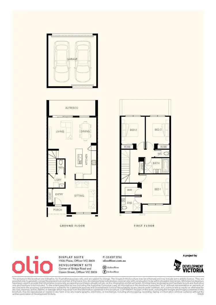 Floorplan of Homely townhouse listing, Lot 319 Flaxlilly Crescent, Officer VIC 3809