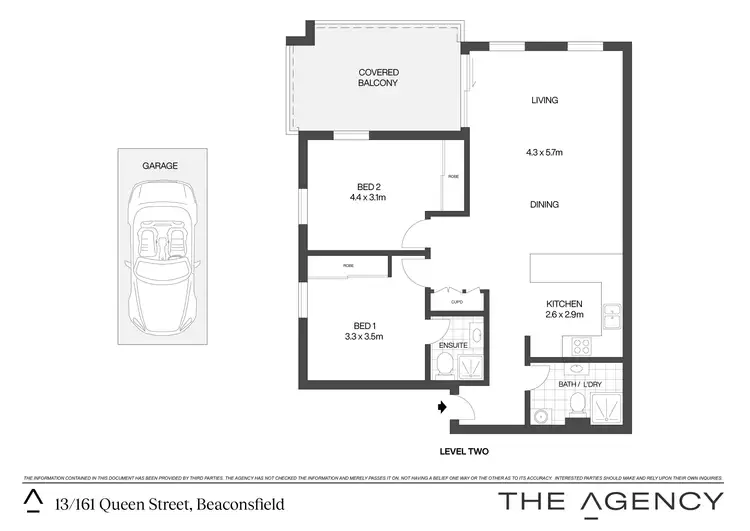 Floorplan of Homely apartment listing, 13/161 Queen Street, Beaconsfield NSW 2015