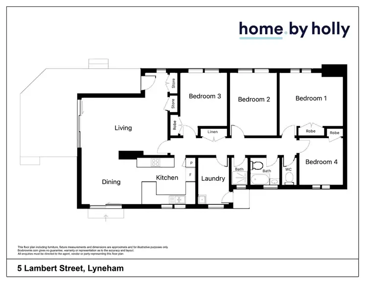 Floorplan of Homely house listing, 5 Lambert Street, Lyneham ACT 2602