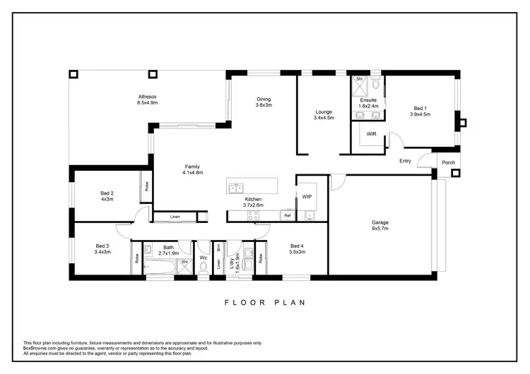 Floorplan of Homely house listing, 51 Firmstone Road, Leneva VIC 3691