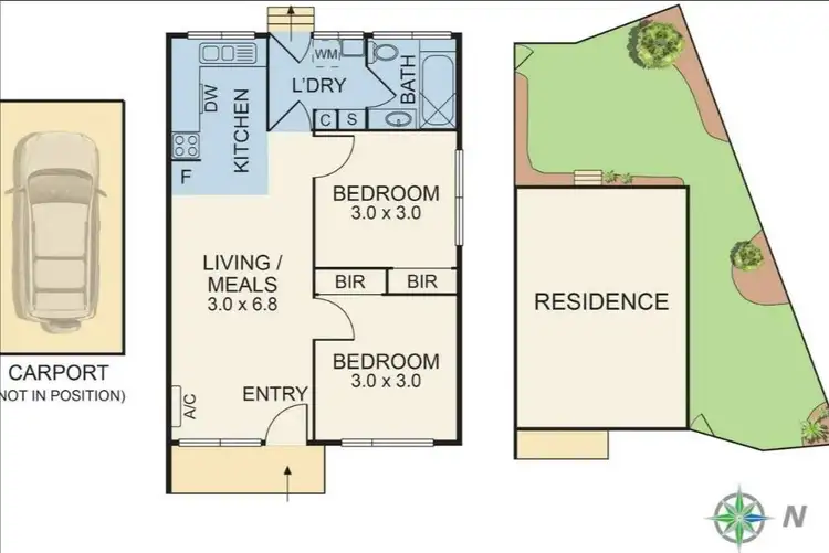 Floorplan of Homely unit listing, 1/2a Linlithgow Street, Mitcham VIC 3132