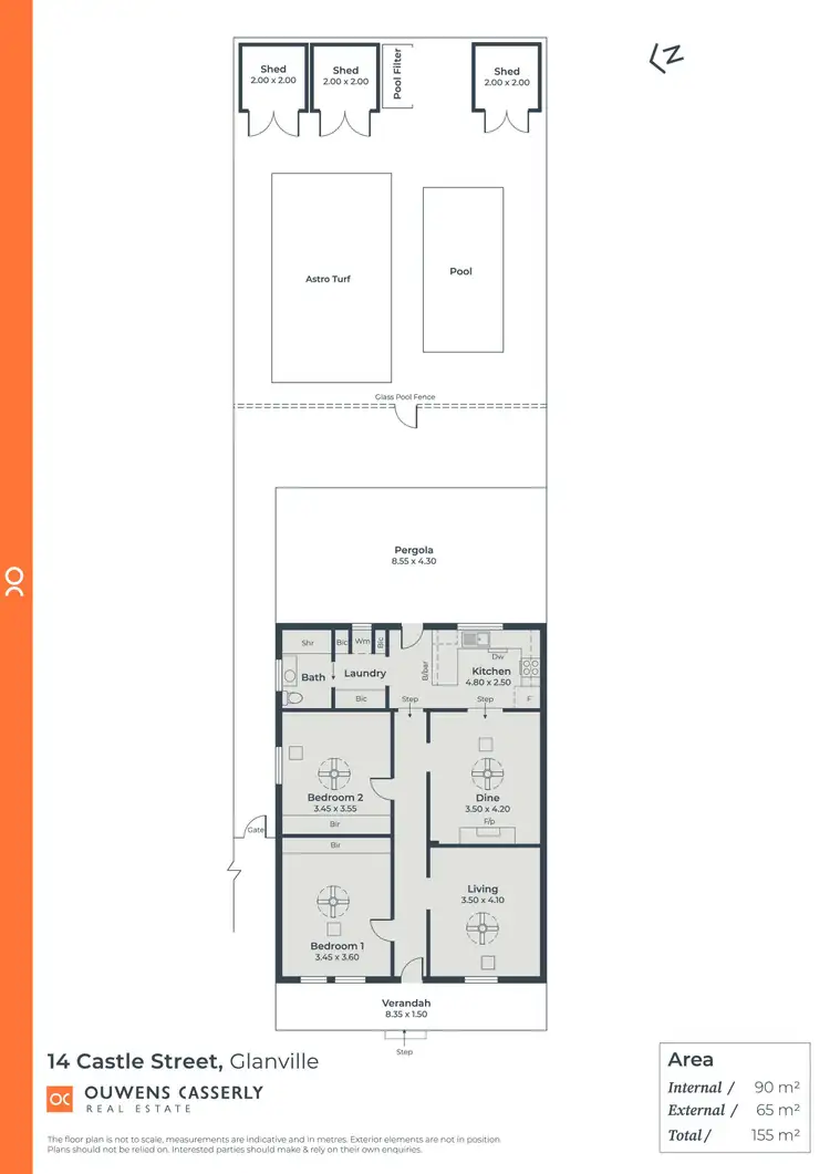 Floorplan of Homely house listing, 14 Castle Street, Glanville SA 5015