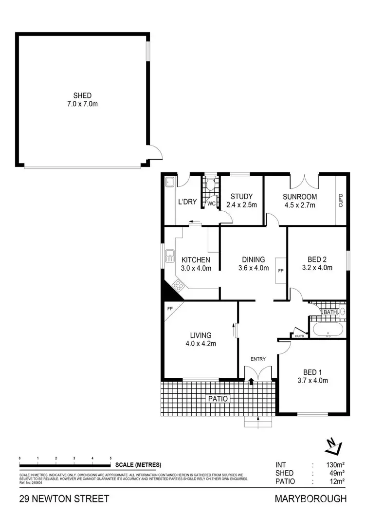 Floorplan of Homely house listing, 29 Newton Street, Maryborough VIC 3465