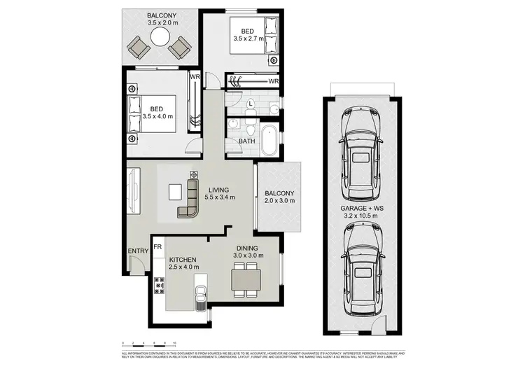 Floorplan of Homely apartment listing, 6/22-24 Thomas Street, Parramatta NSW 2150