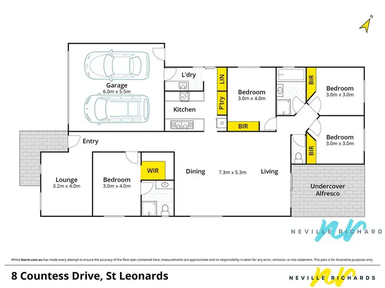Floorplan of Homely house listing, 8 Countess Drive, St Leonards VIC 3223