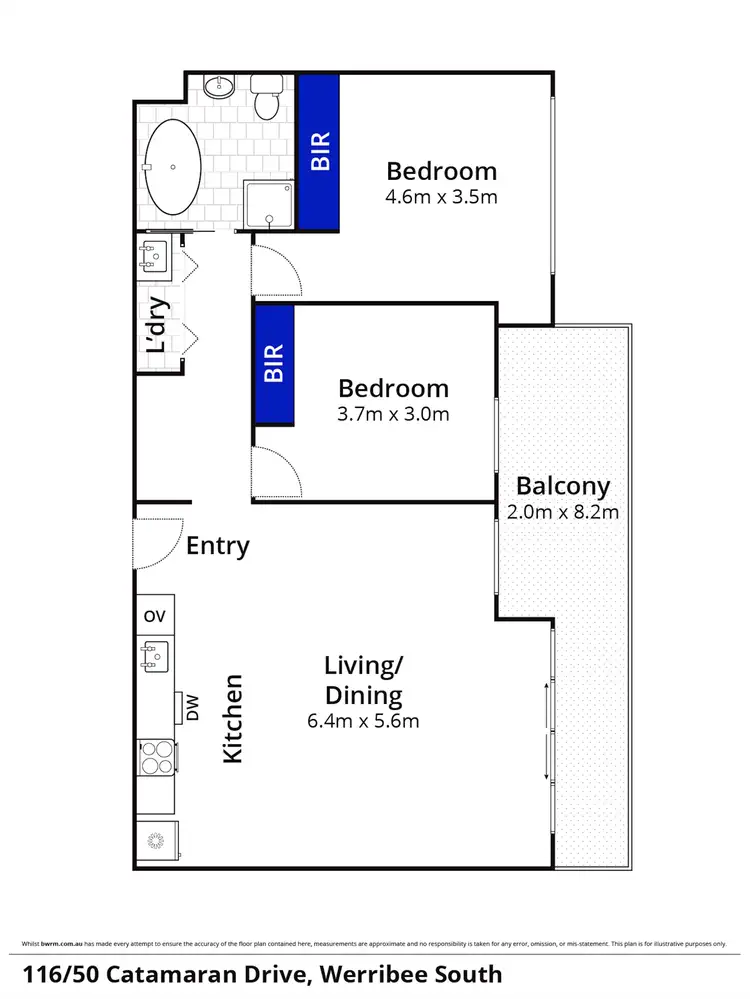 Floorplan of Homely apartment listing, 116/50 Catamaran Drive, Werribee South VIC 3030