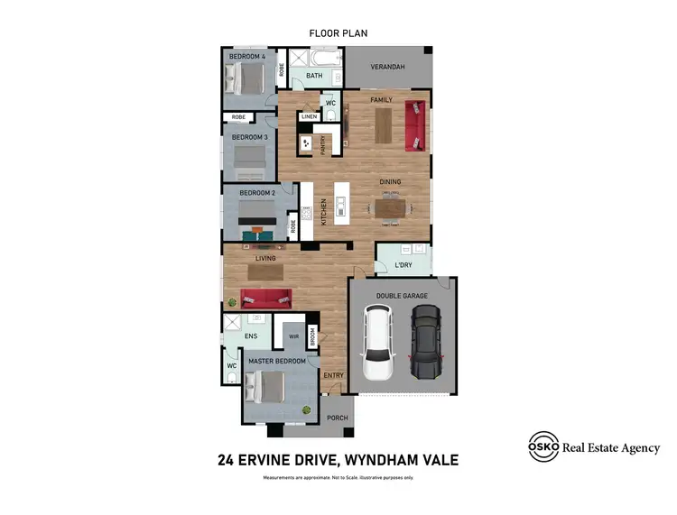 Floorplan of Homely house listing, 24 Ervine Drive, Wyndham Vale VIC 3024
