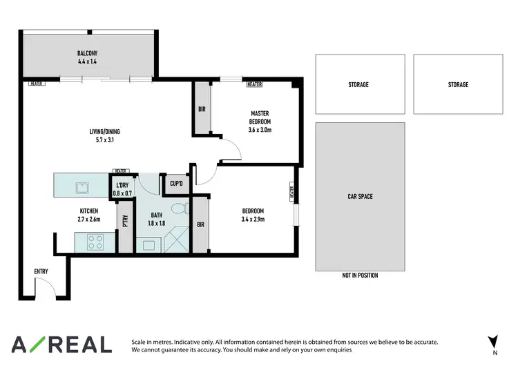 Floorplan of Homely apartment listing, G03/108 Altona Street, Kensington VIC 3031