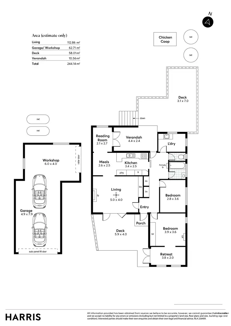 Floorplan of Homely house listing, 8 McDonald Avenue, Blackwood SA 5051