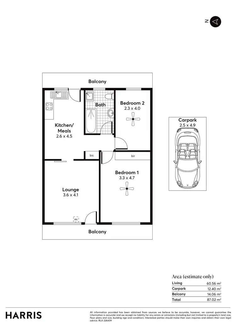 Floorplan of Homely unit listing, 15/12 Jeffrey Street, Brooklyn Park SA 5032