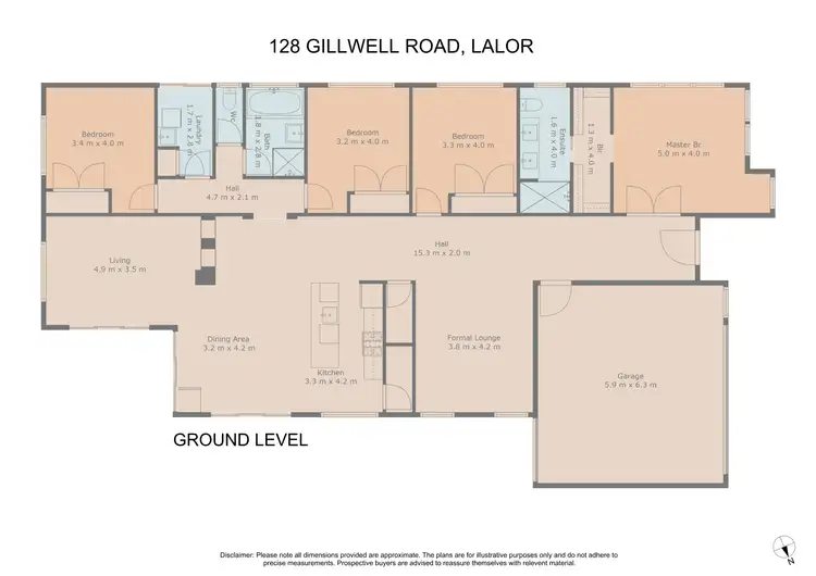 Floorplan of Homely house listing, 128 Gillwell Road, Lalor VIC 3075
