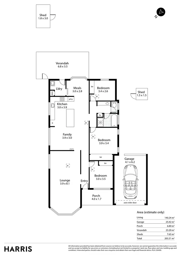 Floorplan of Homely house listing, 20 Tyrone Court, Wynn Vale SA 5127