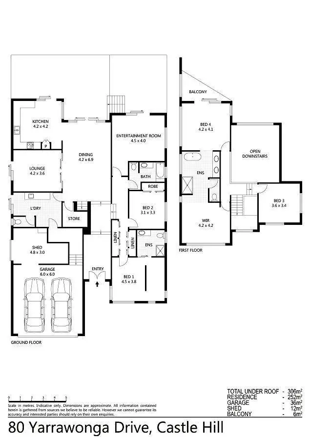 Floorplan of Homely house listing, 80 Yarrawonga Drive, Castle Hill QLD 4810