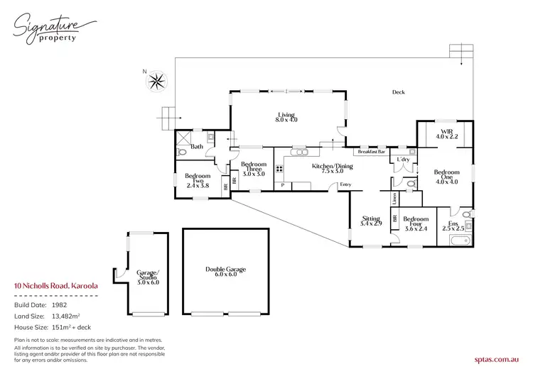 Floorplan of Homely house listing, 10 Nicholls Road, Karoola TAS 7267