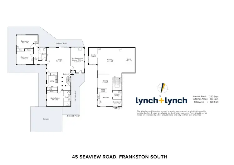 Floorplan of Homely house listing, 45 Seaview Road, Frankston South VIC 3199
