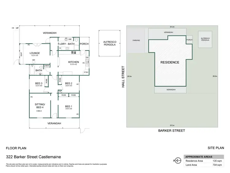 Floorplan of Homely house listing, 322 Barker Street, Castlemaine VIC 3450