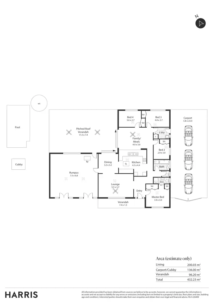 Floorplan of Homely rural property listing, 95 Bassnet Road, Humbug Scrub SA 5114