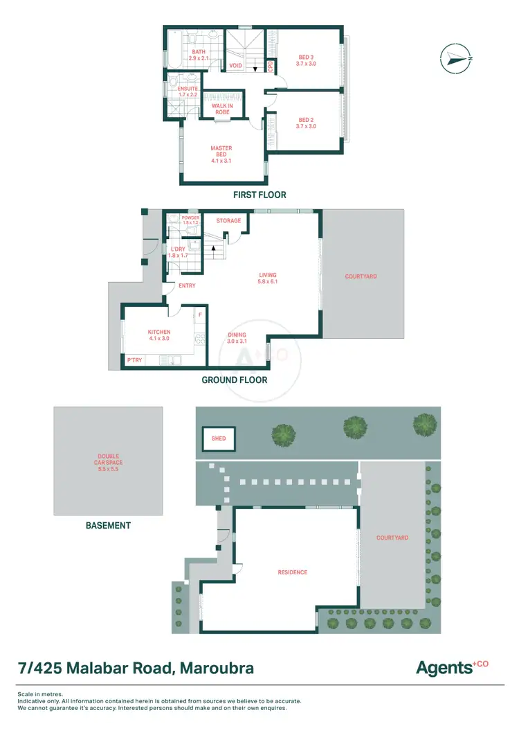 Floorplan of Homely townhouse listing, 7/425 Malabar Road, Maroubra NSW 2035