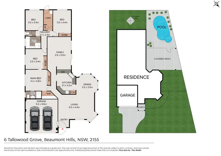 Floorplan of Homely house listing, 6 Tallowood Grove, Beaumont Hills NSW 2155