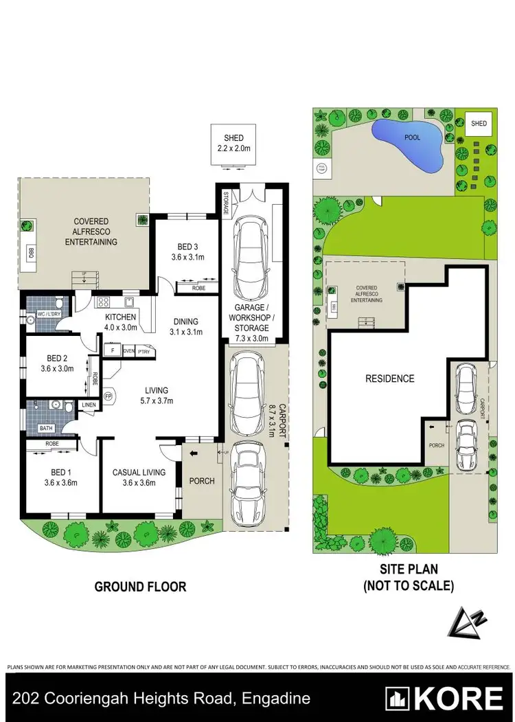 Floorplan of Homely house listing, 202 Cooriengah Heights Road, Engadine NSW 2233
