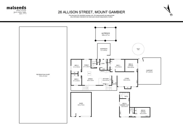 Floorplan of Homely house listing, 26 Allison Street, Mount Gambier SA 5290