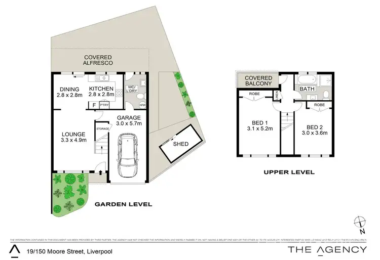 Floorplan of Homely townhouse listing, 19/150 Moore Street, Liverpool NSW 2170