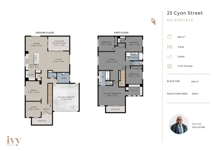 Floorplan of Homely house listing, 23 Cyan Street, Helensvale QLD 4212