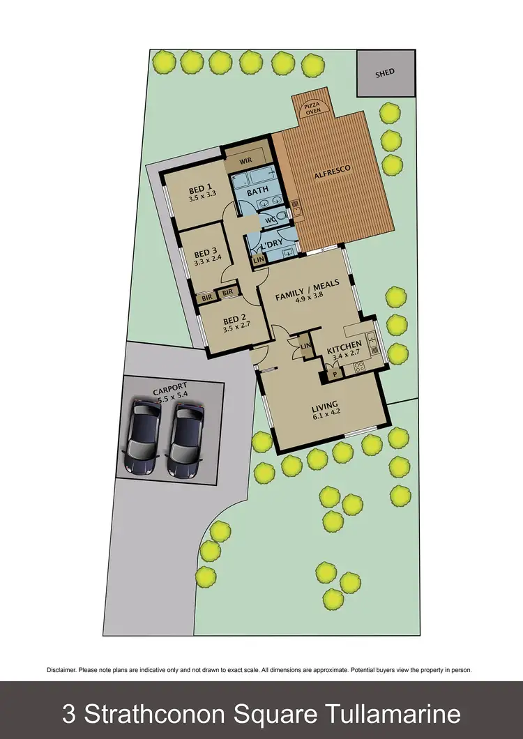 Floorplan of Homely house listing, 3 Strathconnon Square, Tullamarine VIC 3043