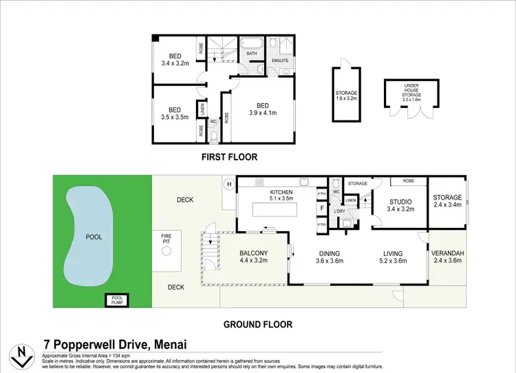 Floorplan of Homely house listing, 7 Popperwell Drive, Menai NSW 2234