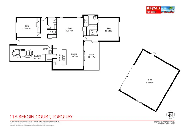 Floorplan of Homely semi-detached listing, 11A Bergin Court, Torquay QLD 4655