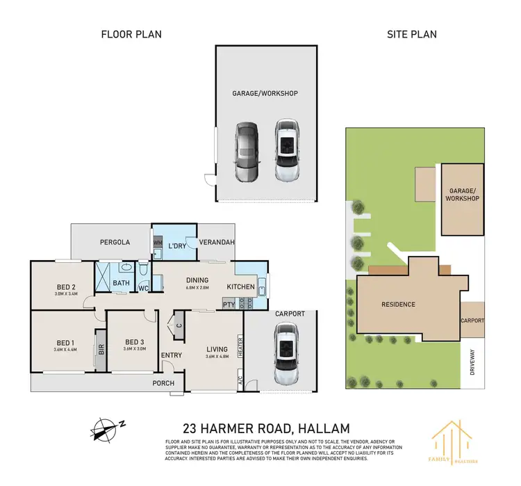 Floorplan of Homely house listing, 23 Harmer Road, Hallam VIC 3803