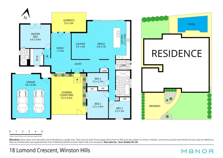 Floorplan of Homely house listing, 18 Lomond Crescent, Winston Hills NSW 2153