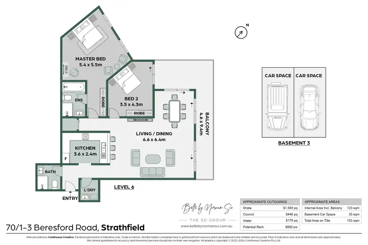 Floorplan of Homely apartment listing, 70/1 Beresford Road, Strathfield NSW 2135