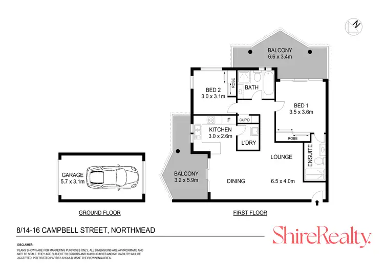 Floorplan of Homely unit listing, 8/14-16 Campbell Street, Northmead NSW 2152