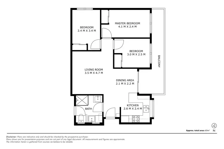 Floorplan of Homely unit listing, 2/13-17 Carinya Street, Queanbeyan NSW 2620