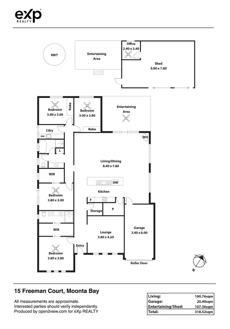 Floorplan of Homely house listing, 15 Freeman Court, Moonta Bay SA 5558