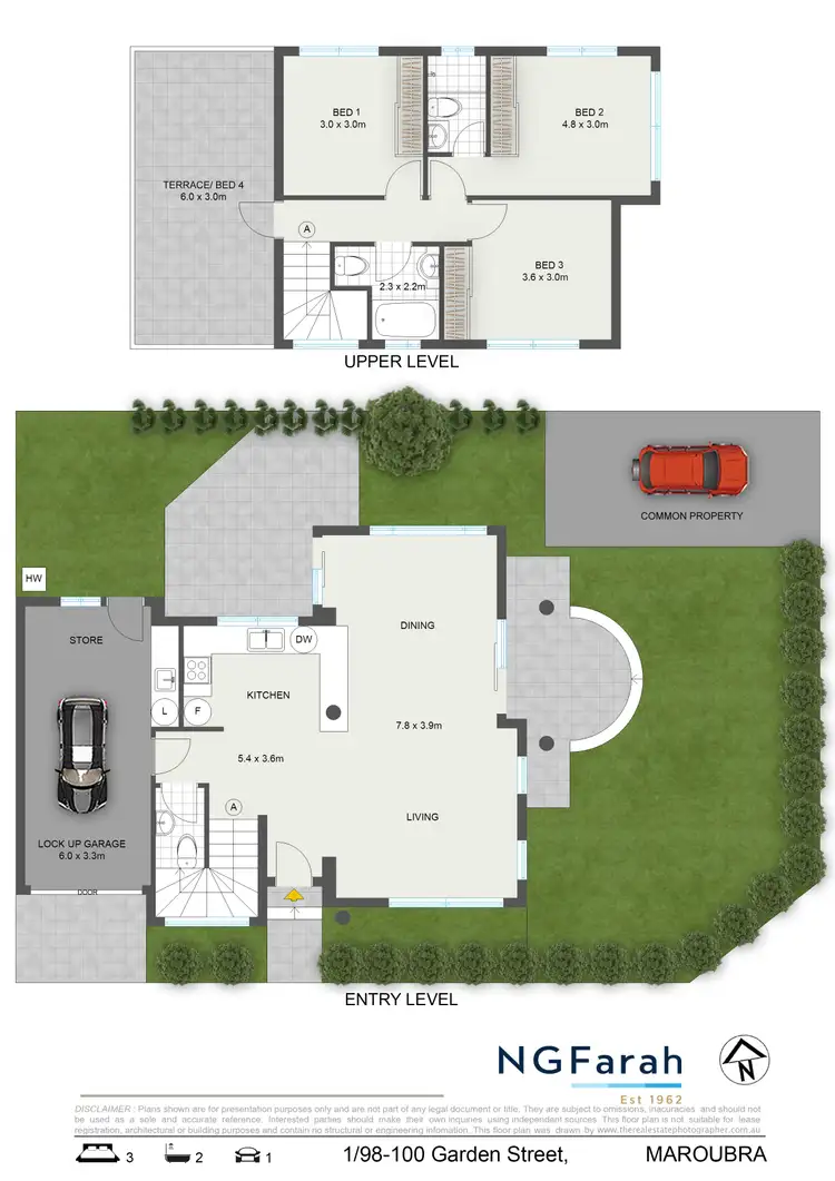 Floorplan of Homely townhouse listing, 1/98-100 Garden Street, Maroubra NSW 2035