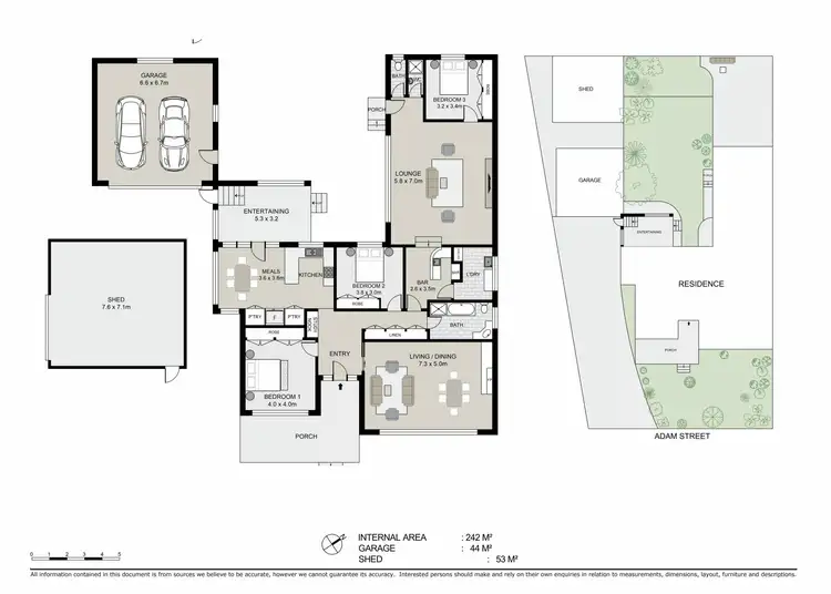 Floorplan of Homely house listing, 54 Adam Street, Golden Square VIC 3555