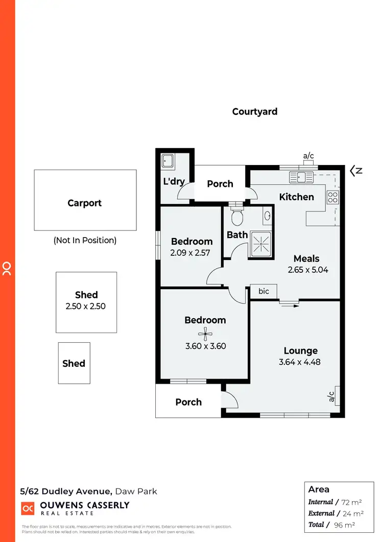 Floorplan of Homely unit listing, 5/62 Dudley Avenue, Daw Park SA 5041