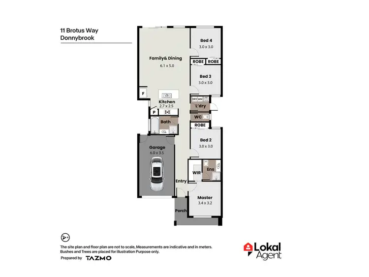 Floorplan of Homely house listing, 11 Brotus Way, Donnybrook VIC 3064