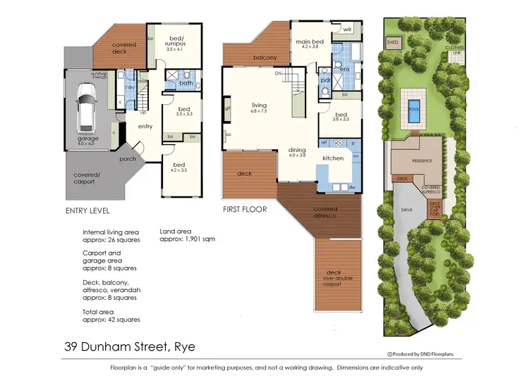Floorplan of Homely house listing, 39 Dunham Street, Rye VIC 3941
