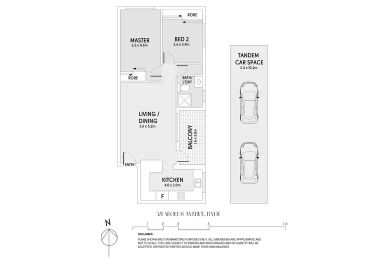 Floorplan of Homely apartment listing, 3/1 Aeolus Avenue, Ryde NSW 2112
